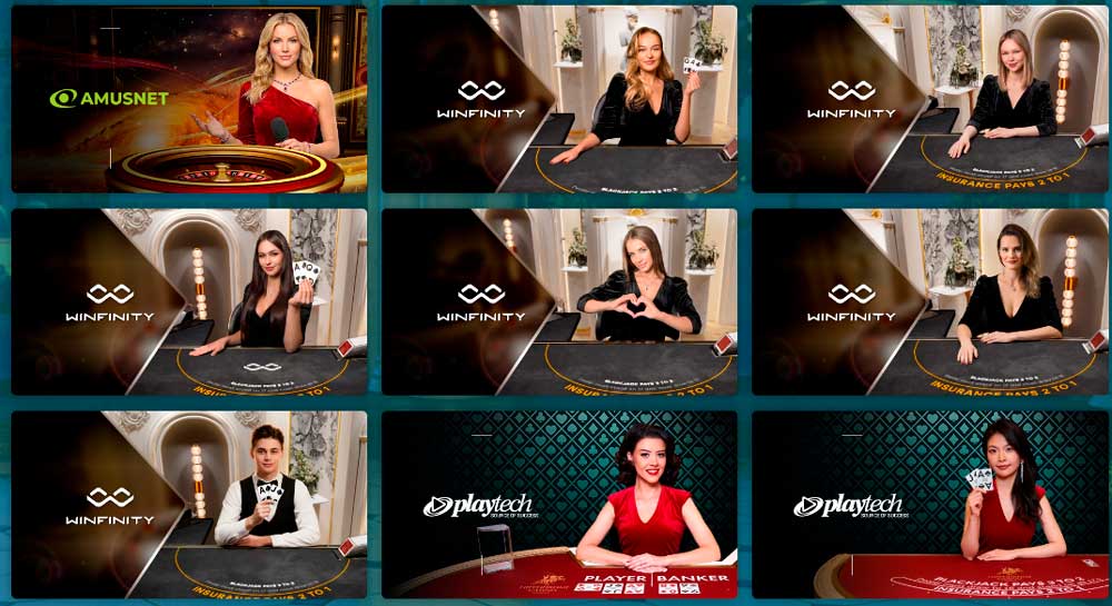 22Bet live dealer tables