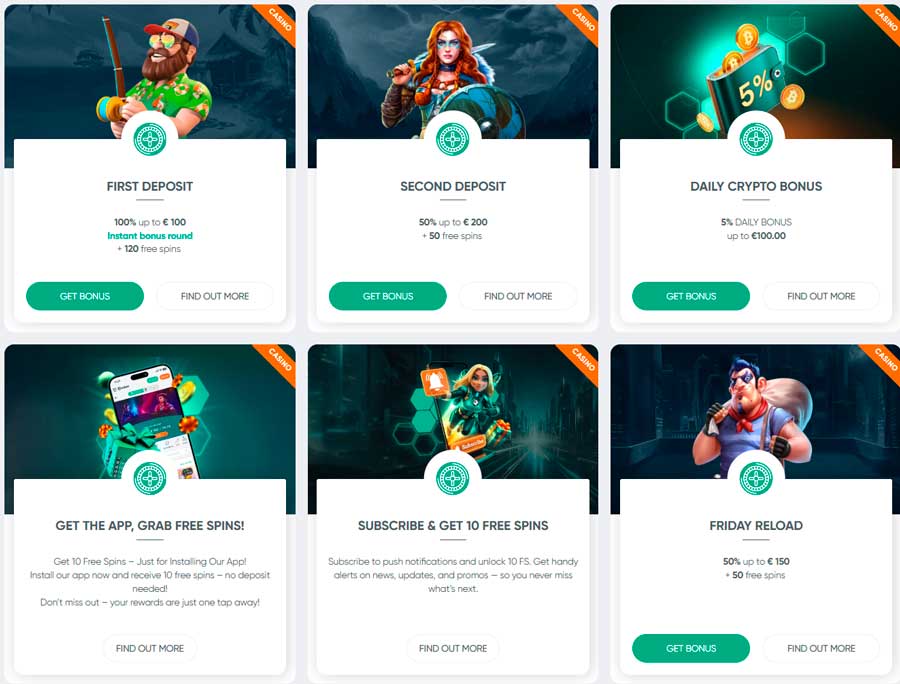 Ivibet Casino bonuses