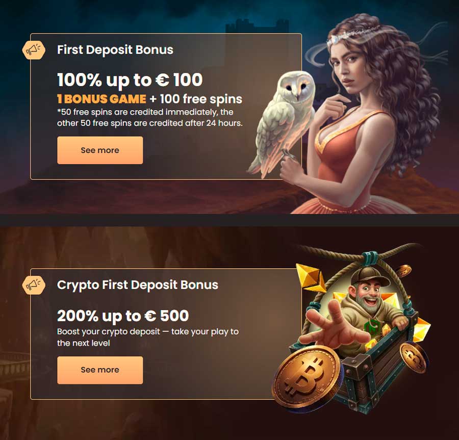 National Casino bonuses