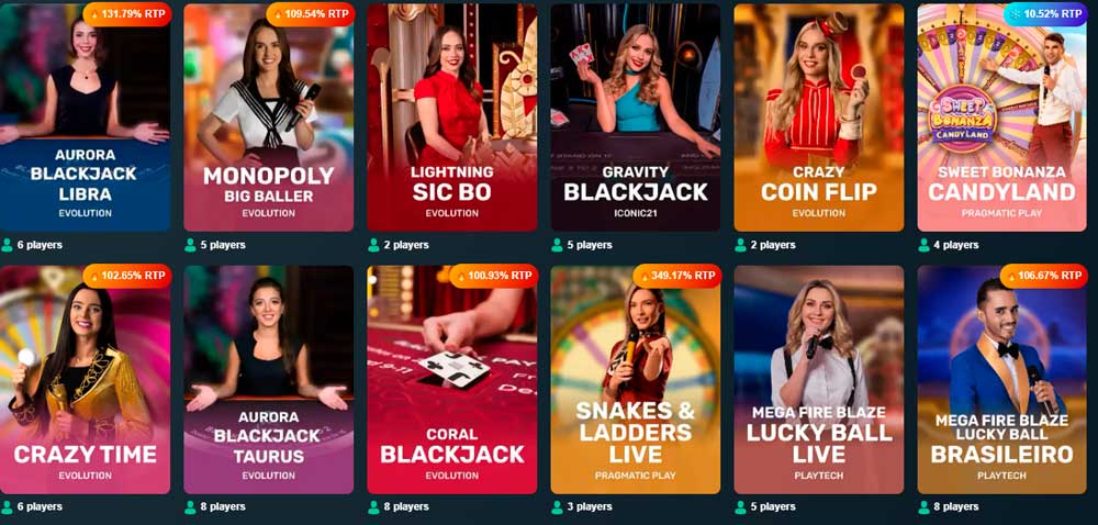 Vave live casino games